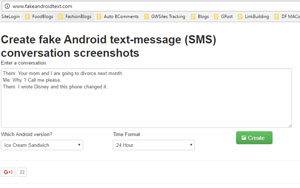 fake android messages