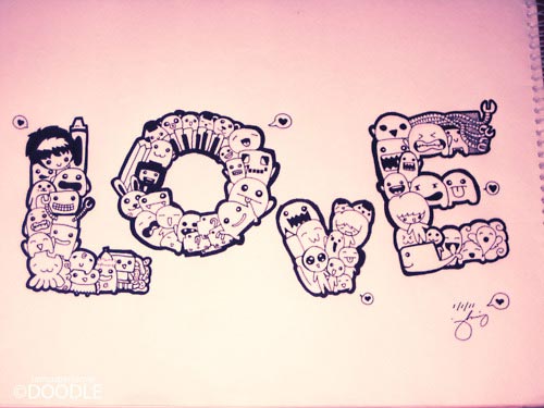 cute love doodles